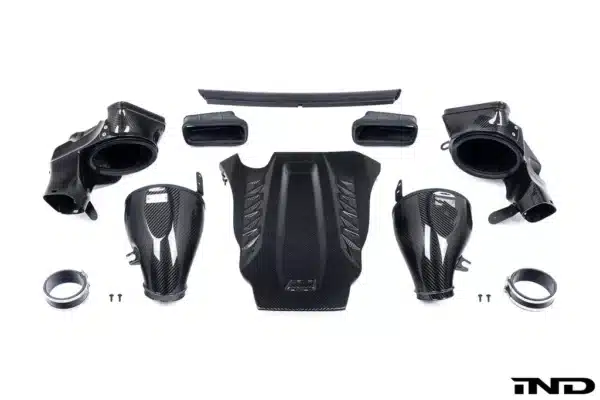 Eventuri BMW F9X X5M / X6M / G09 XM / M60i Black Carbon Intake System w/ Silver M Power Logo